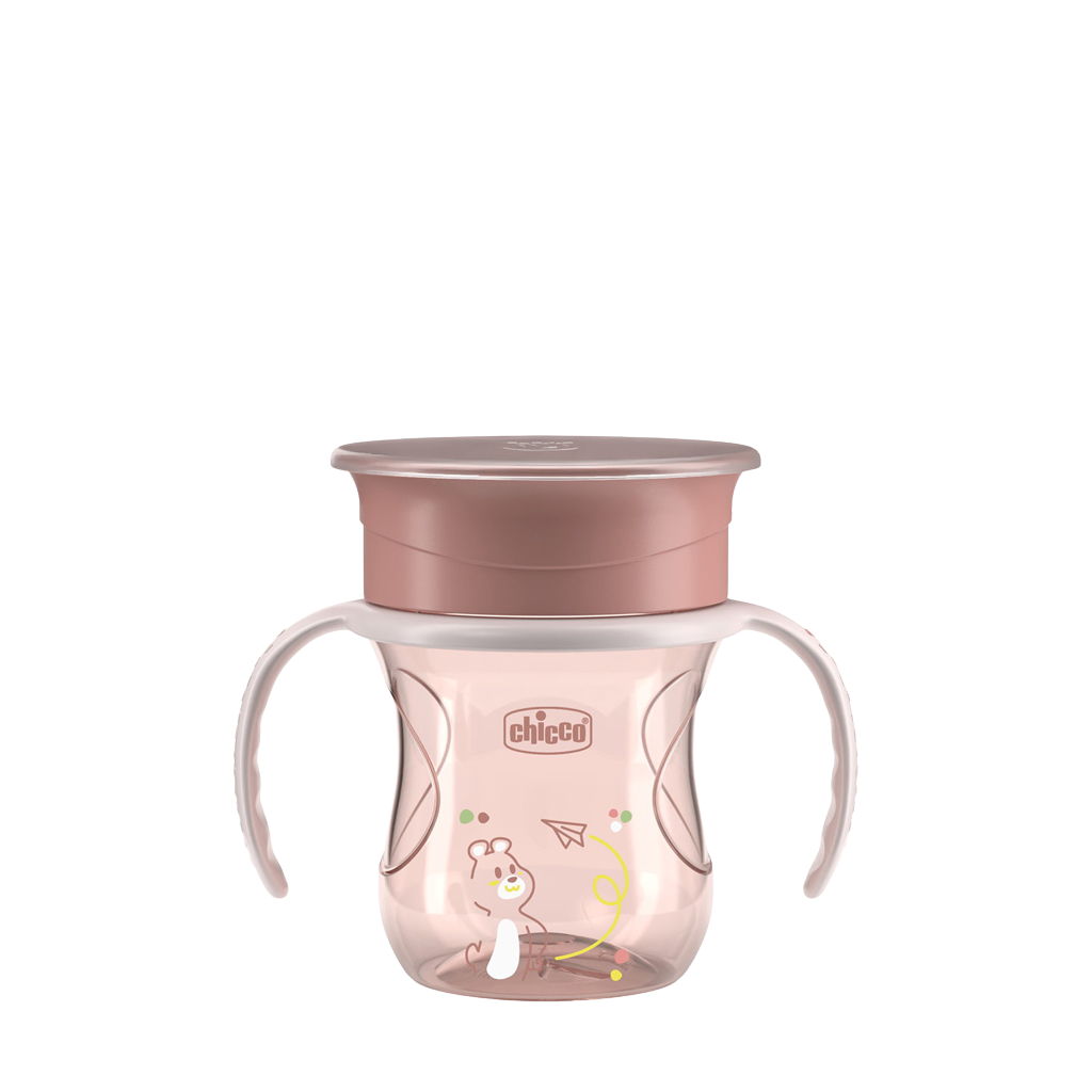 CHICCO Hrneček 360 Perfect X s držadly pink, 12m+ 200 ml