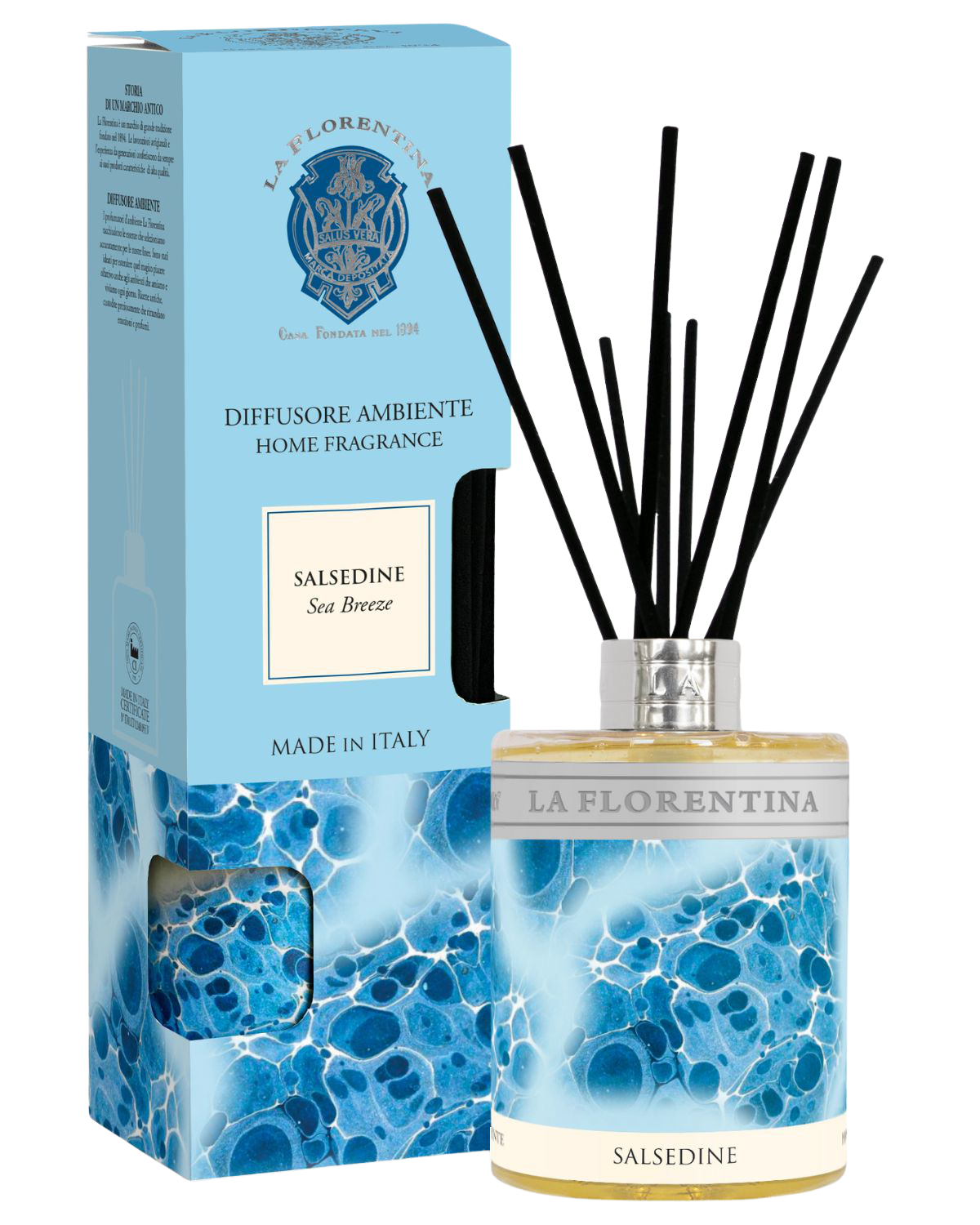 Fotografie LA FLORENTINA Pokojový difuzor Salsedine 500 ml