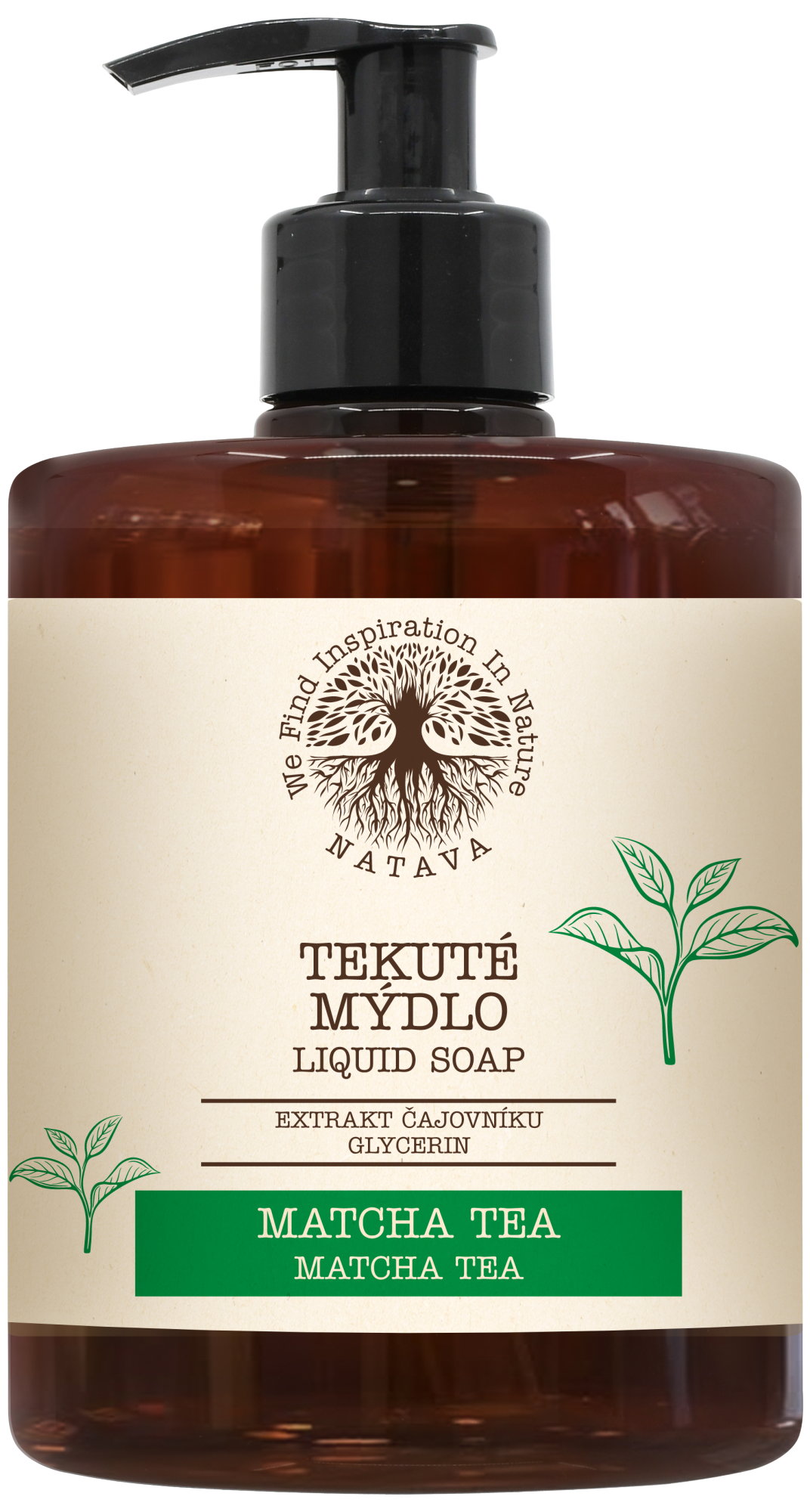 NATAVA Tekuté mýdlo Matcha Tea 500 ml