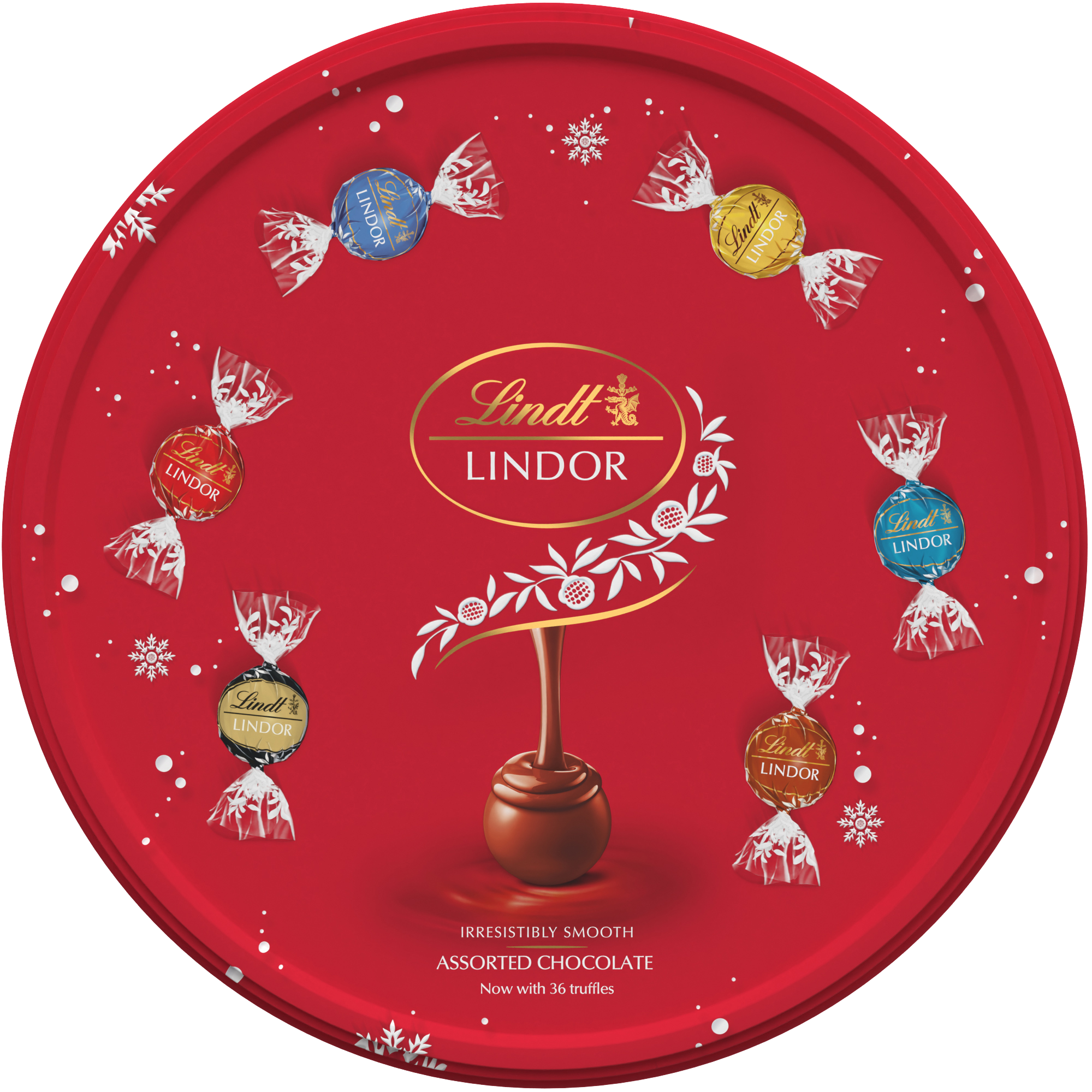 LINDT Bonboniéra LINDOR Mix Pralinek v Plechové Dóze 450 g