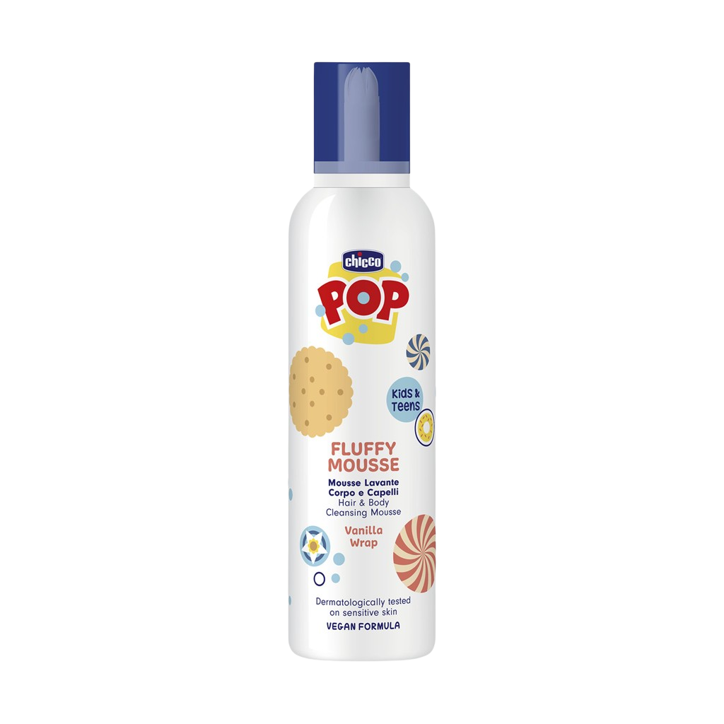 CHICCO Pěna na vlasy a tělo Pop Vanilla wrap 200 ml