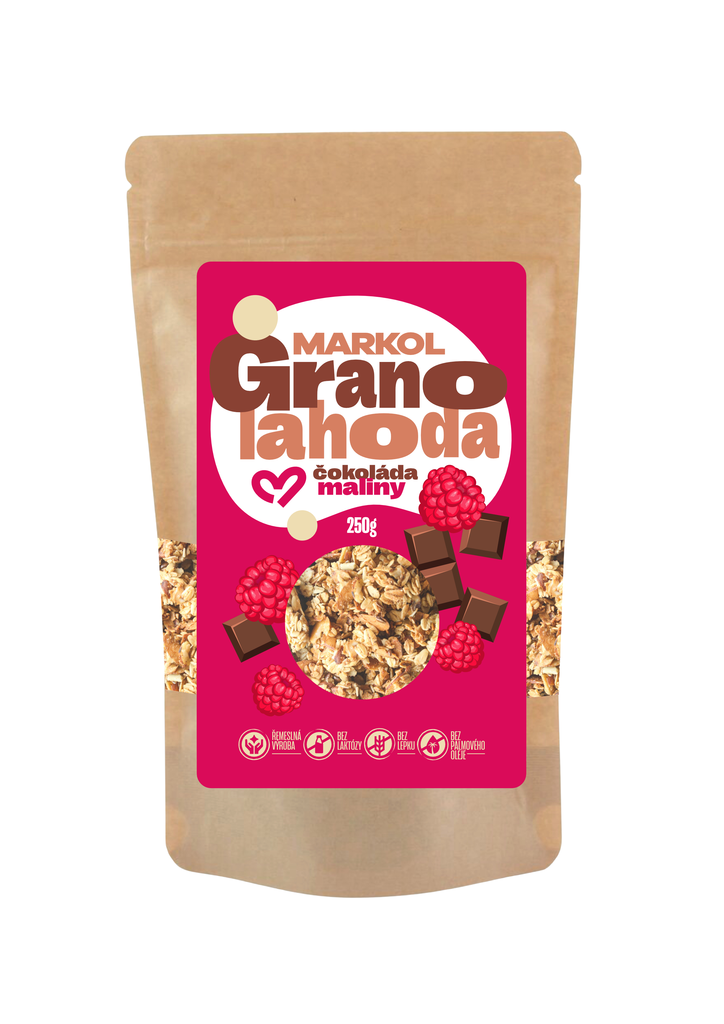 Fotografie MARKOL Granola malina a čokoláda 250 g