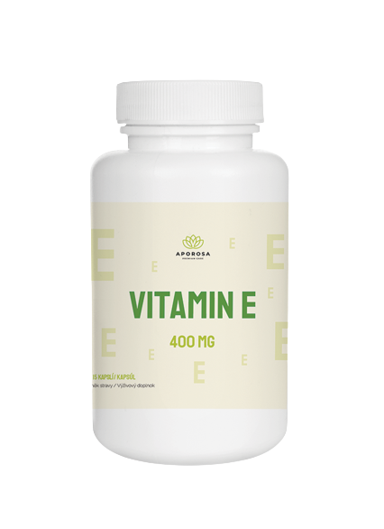 Fotografie Aporosa Vitamín E 400 mg 90 kapslí