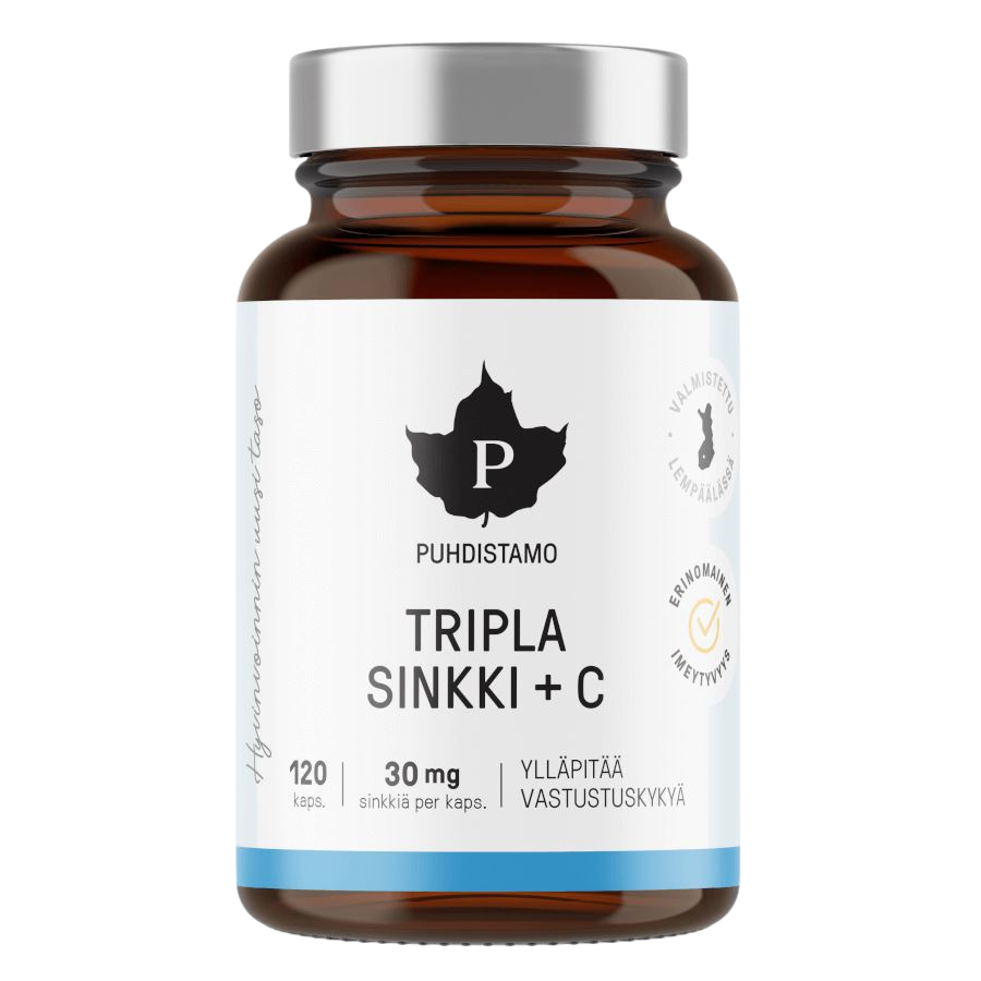 Fotografie Puhdistamo Triple Zinc + Vitamin C 120 kapslí