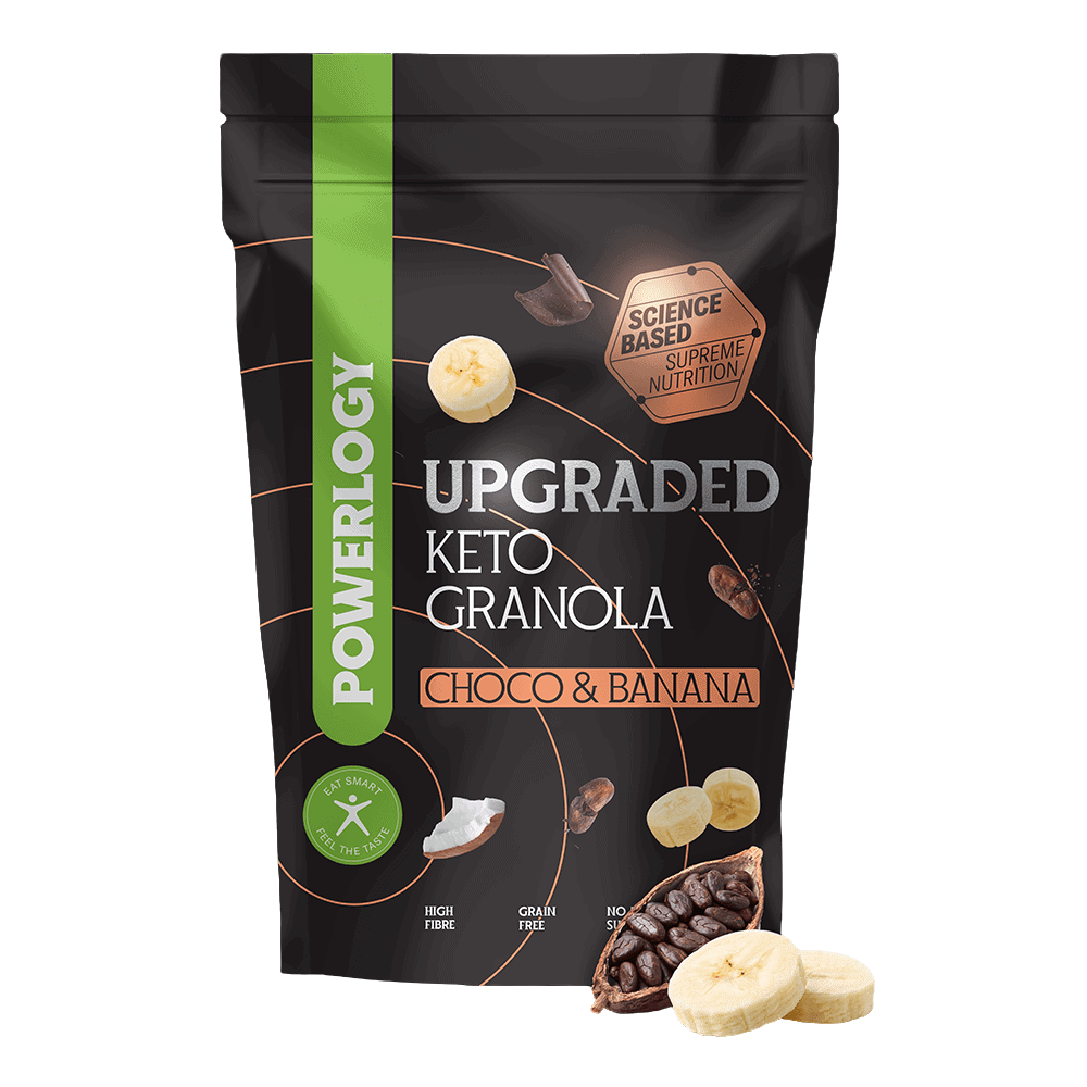 POWERLOGY Upgraded Keto Granola Choco and Banana 350 g
