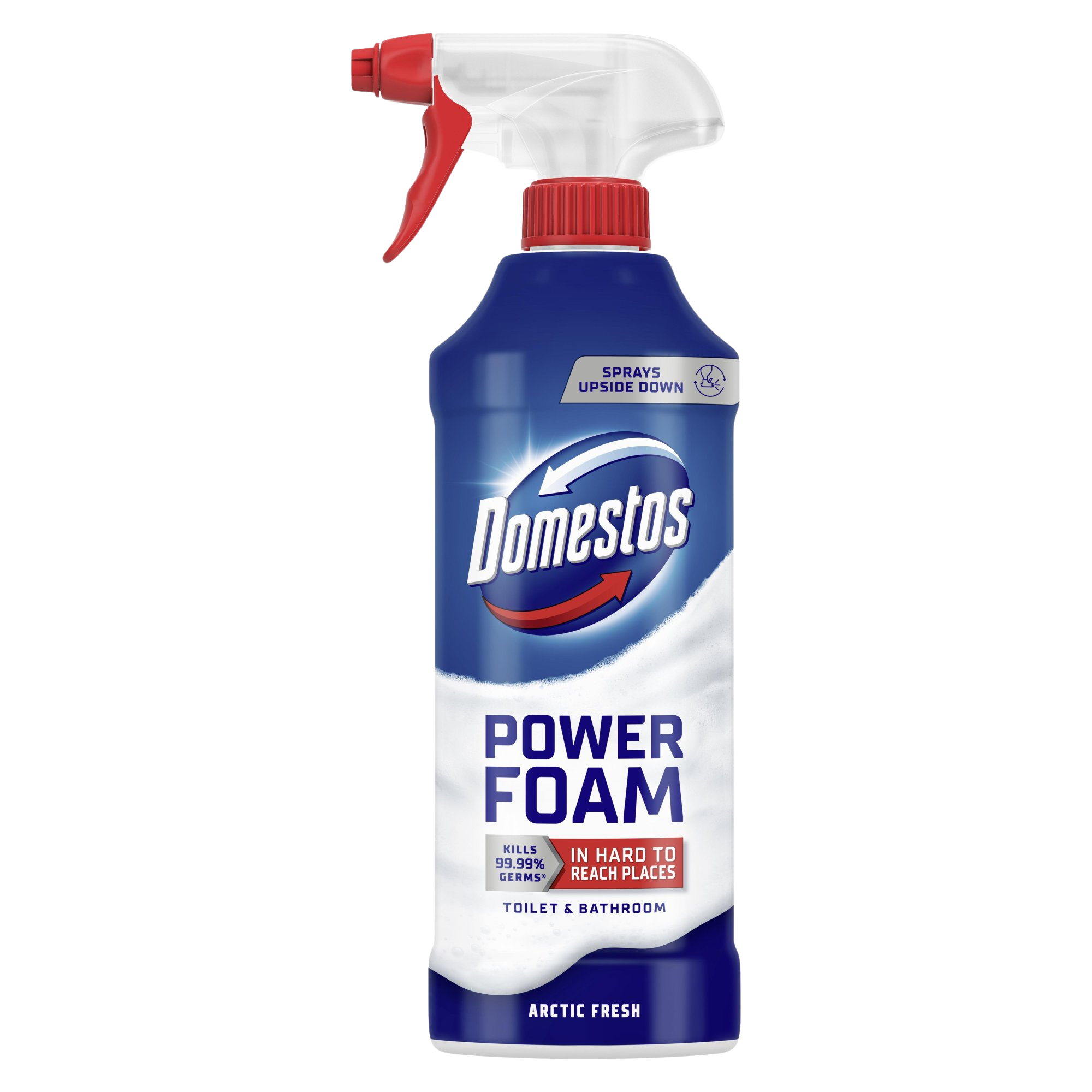Domestos Power foam Arctic penový čistič toaliet a kúpeľní 435 ml