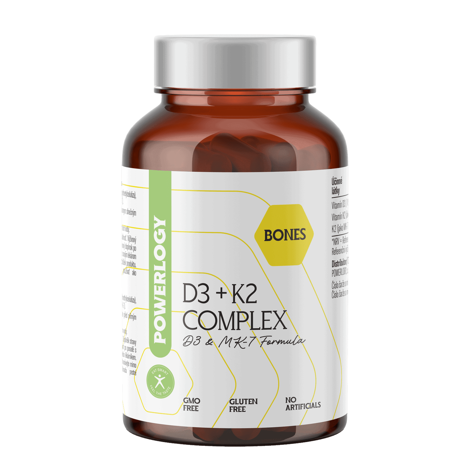 POWERLOGY D3 + K2 Complex 60 kapslí