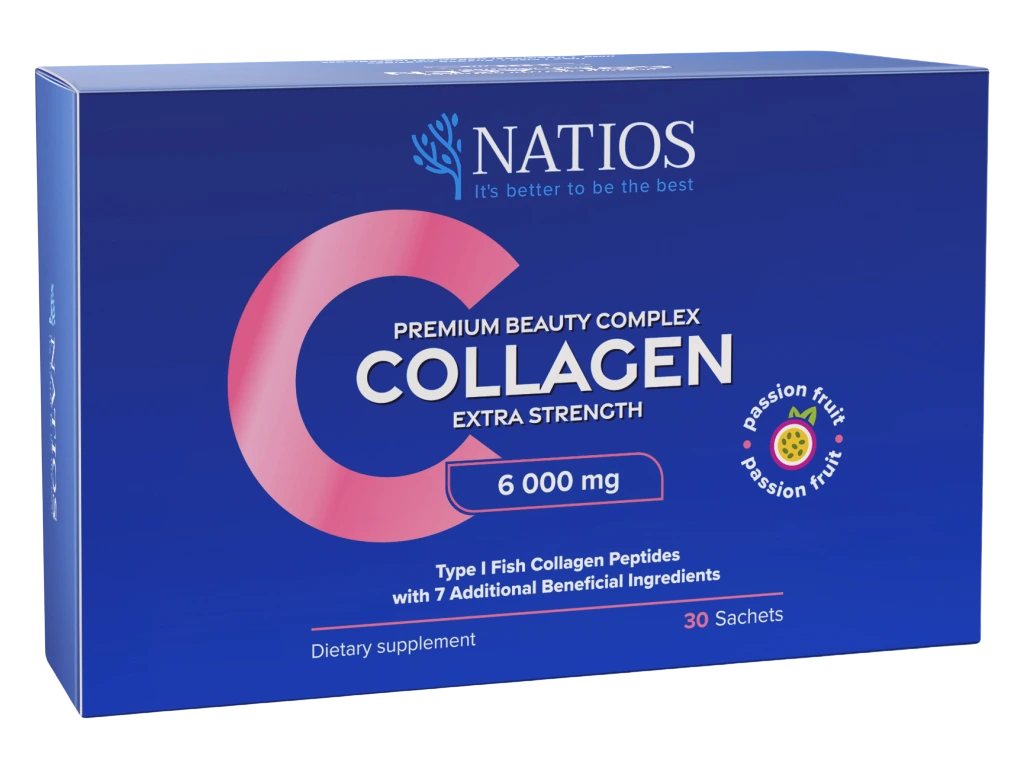 NATIOS Collagen Premium Beauty Complex, Komplex pro krásu, 6 000 mg 30 sáčků