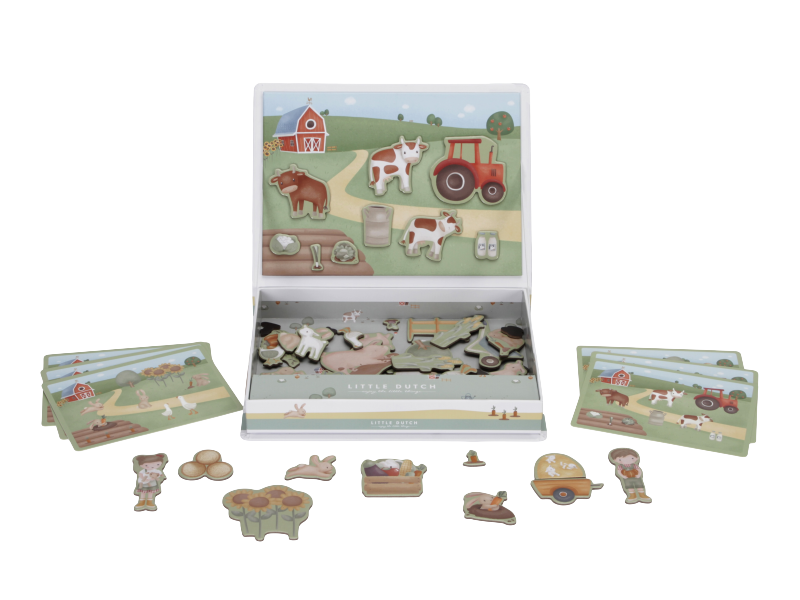 LITTLE DUTCH Magnetická hra Farma
