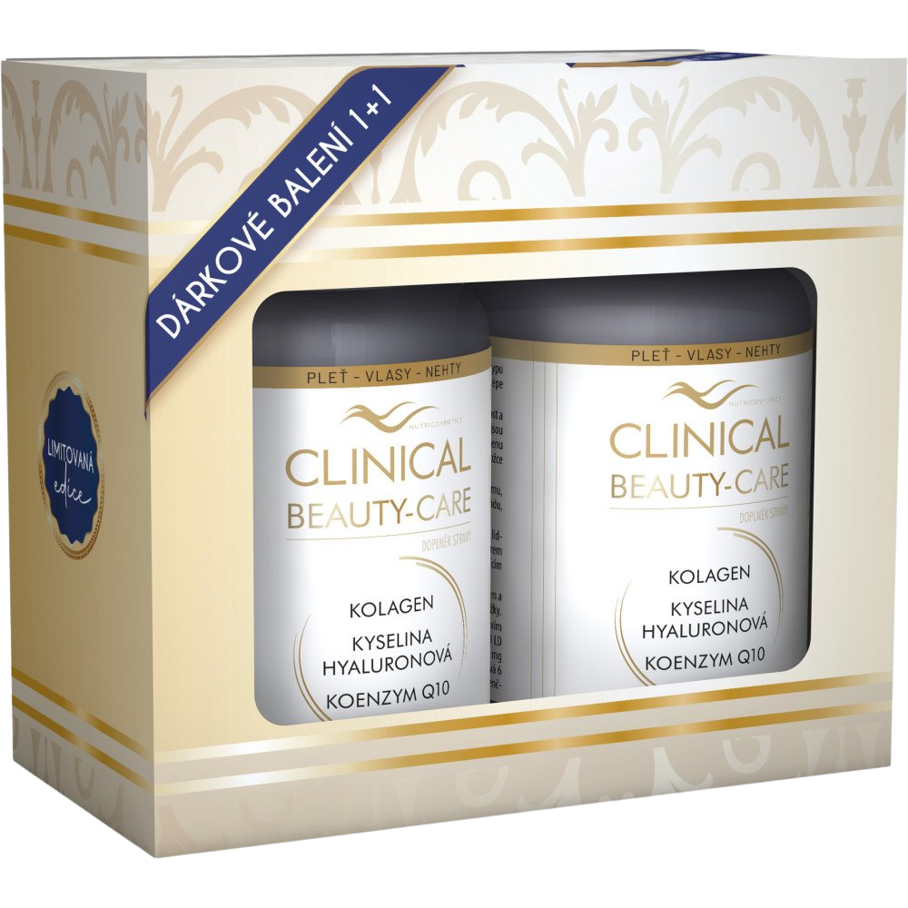 CLINICAL Beauty-care kolagén + kyselina hyalurónová + Q10 60+60 tabliet