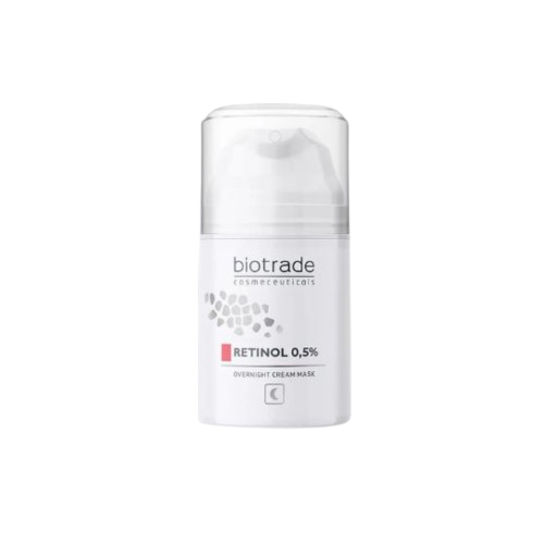 Fotografie BIOTRADE Noční krémová maska ​​na pleť s 0,5% retinolem 50 ml