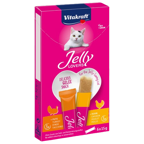VITAKRAFT Jelly Lovers kuře, krůta 6 x 15 g