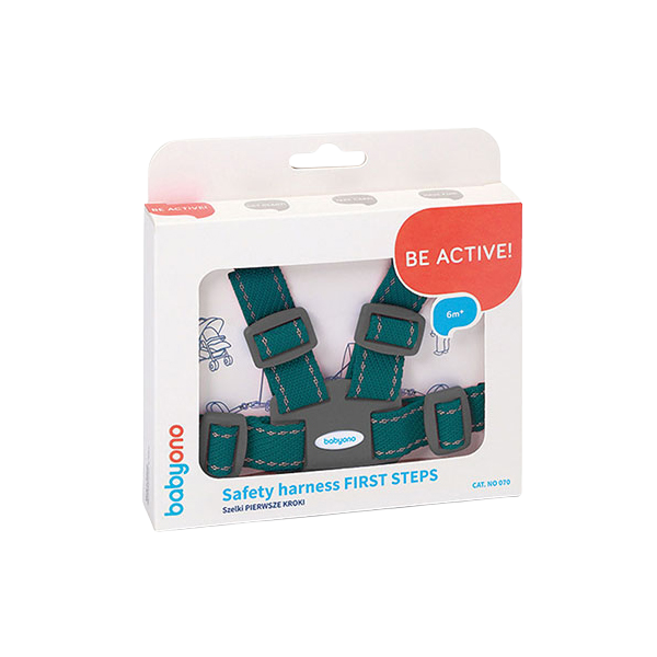 BABYONO Popruhy bezpečnostní pro dítě - green 6m+