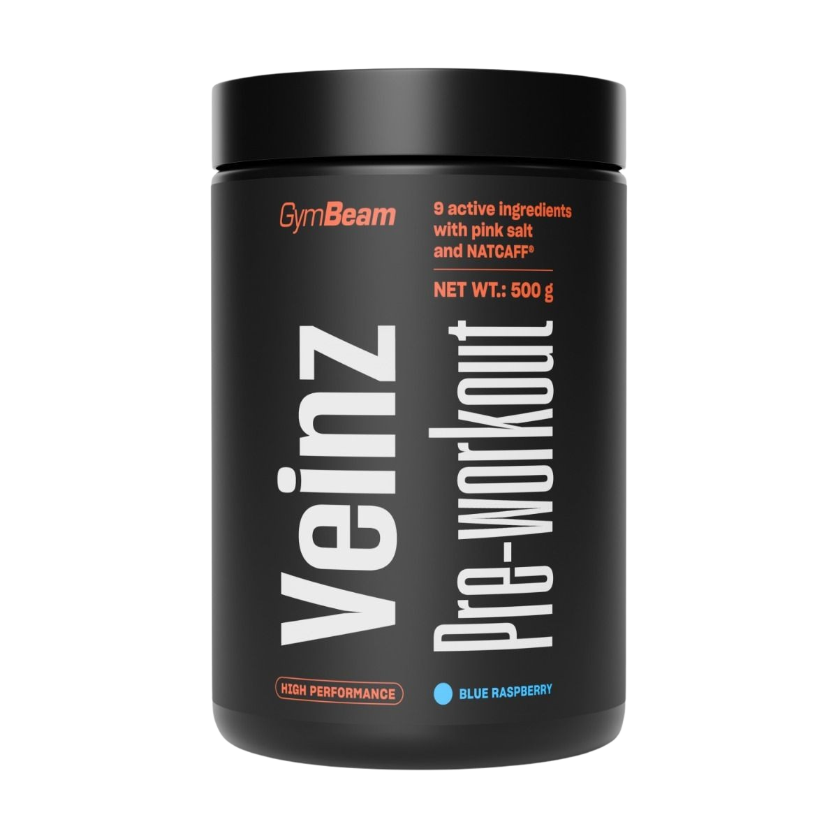 Fotografie GYMBEAM Veinz Pre-workout, Blue raspberry 500 g