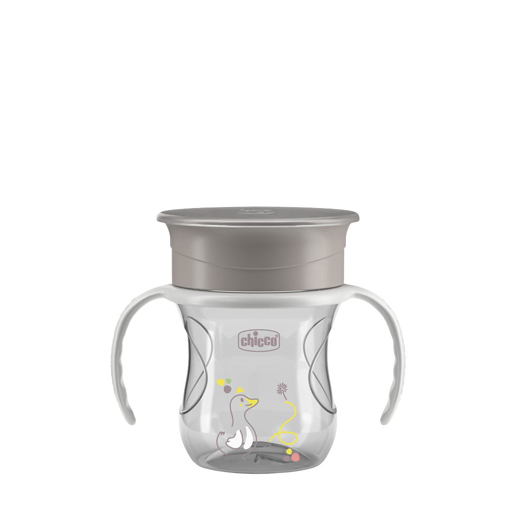 CHICCO Hrneček 360 Perfect X s držadly grey, 12m+ 200 ml
