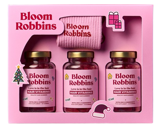 BLOOM ROBBINS Vánoční trio love is in the hair gumídci 180 ks