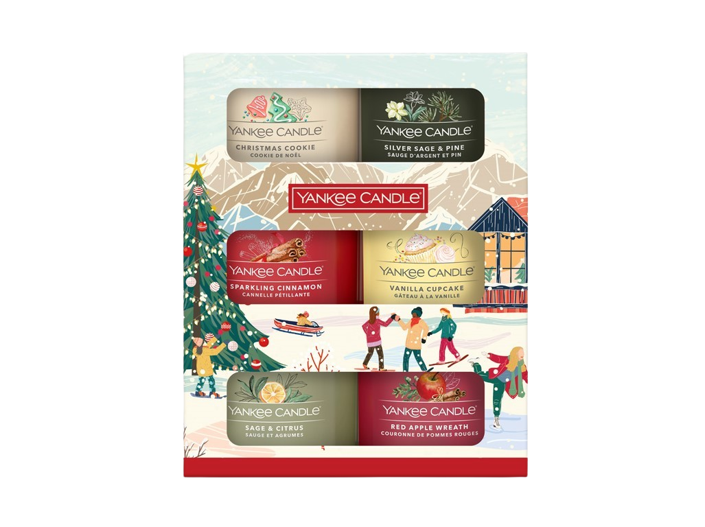 YANKEE CANDLE Dárková sada 6 skleněných votivních svíček 2025