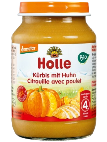 Holle bio detská desiata Tekvica s kuracím masom 190 g