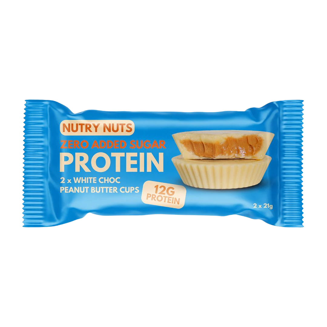 NUTRY NUTS Proteinové košíčky - bílá čokoláda s arašídovým máslem 2 x 21 g