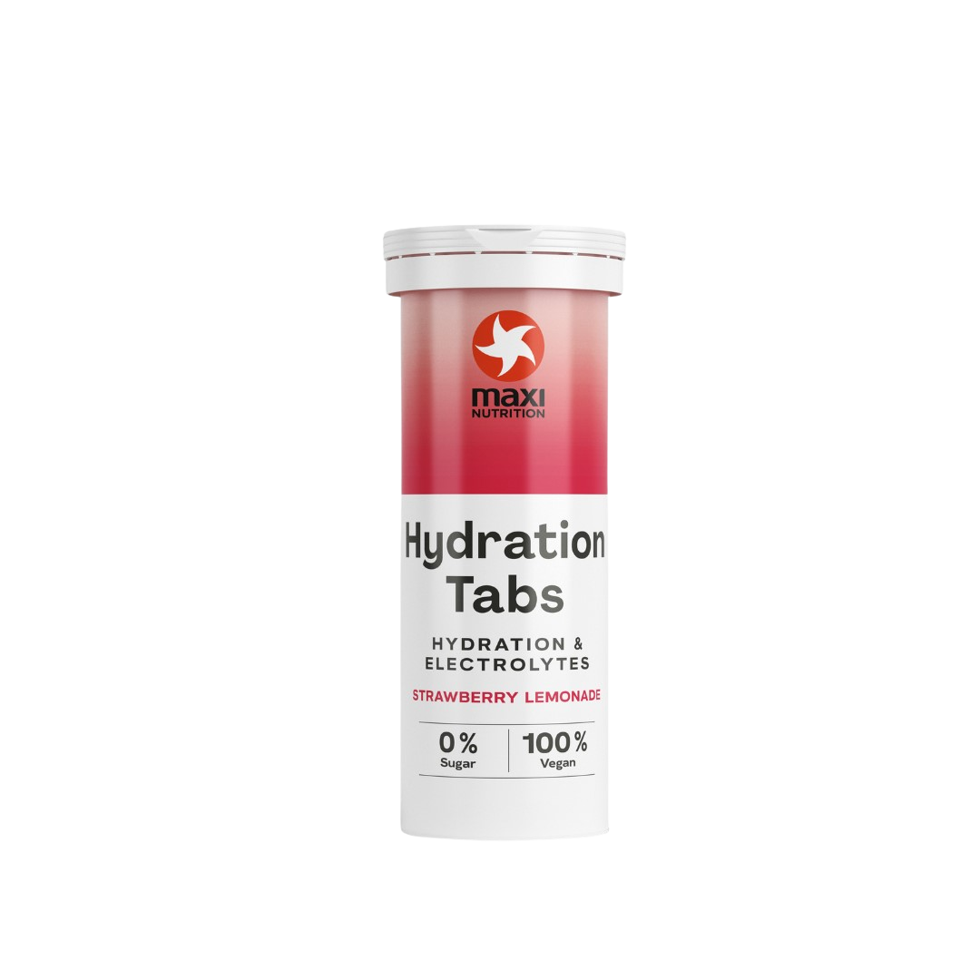 MAXI NUTRITION Hydratační tablety s příchutí jahodové limonády 40 g