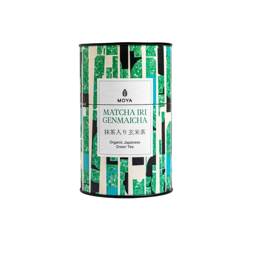 MOYA Organic japanese green tea, Matcha iri genmaicha 60 g