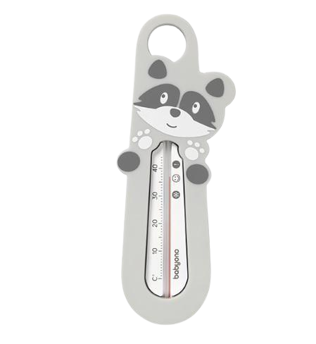Fotografie Babyono Teploměr do vody medvídek čistotný šedý