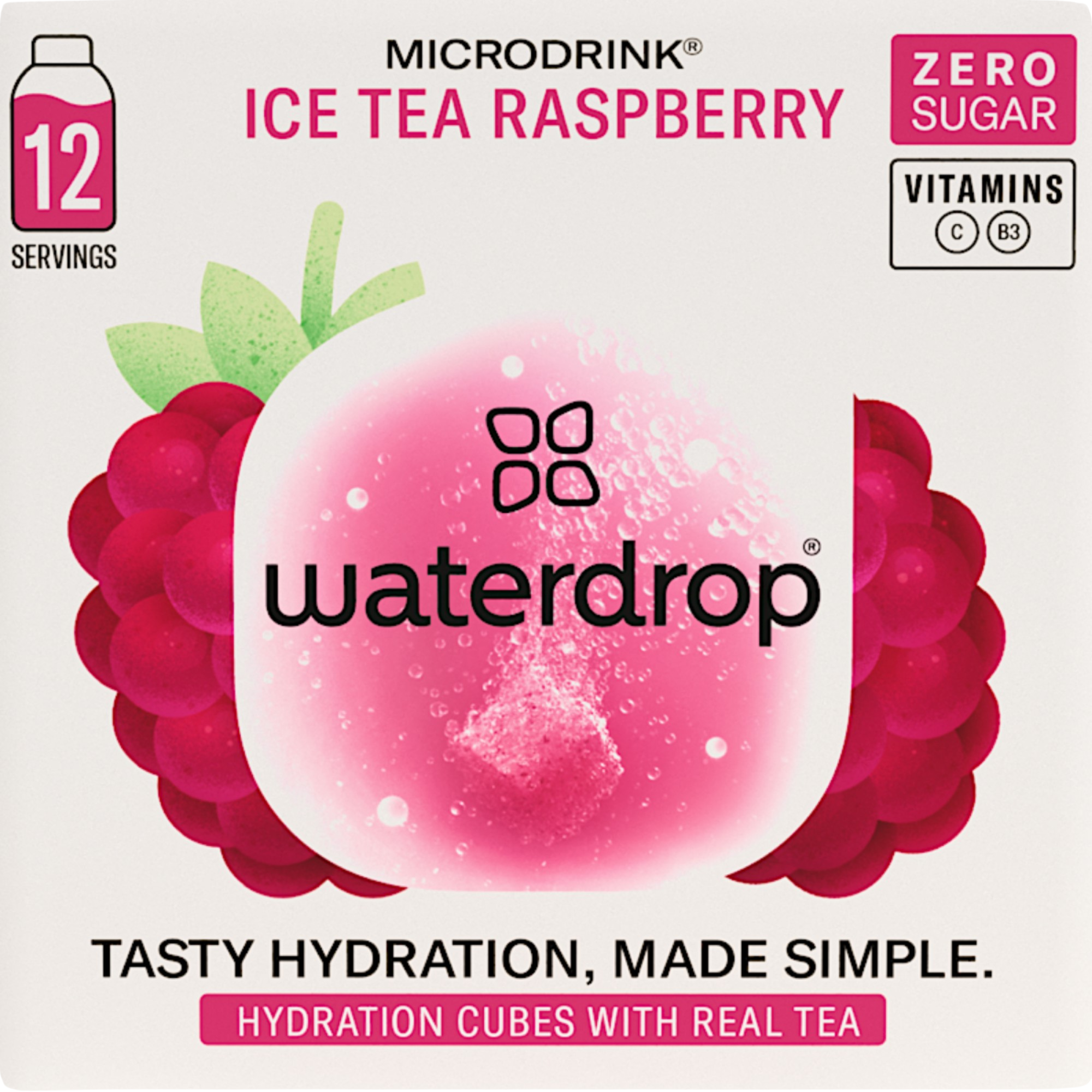 Waterdrop Ice Tea Raspberry 12 ks