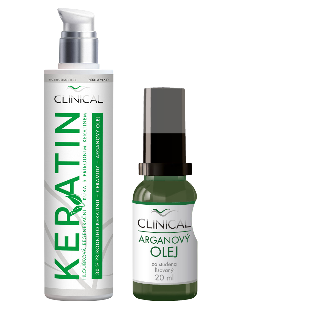 Clinical Keratin kúra 100ml+Arganový olej 20ml koupíte na Pilulka.cz
