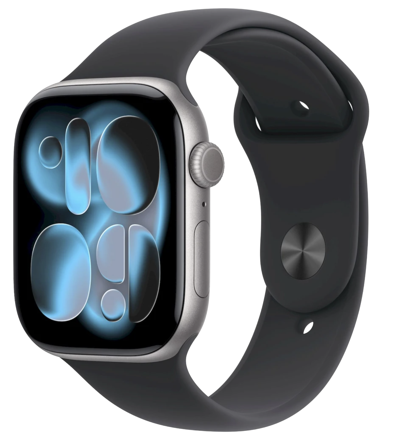 APPLE Watch 11 GPS + Cellular 46mm Vesmírně šedý hliník s černým sportovním řemínkem- M/L