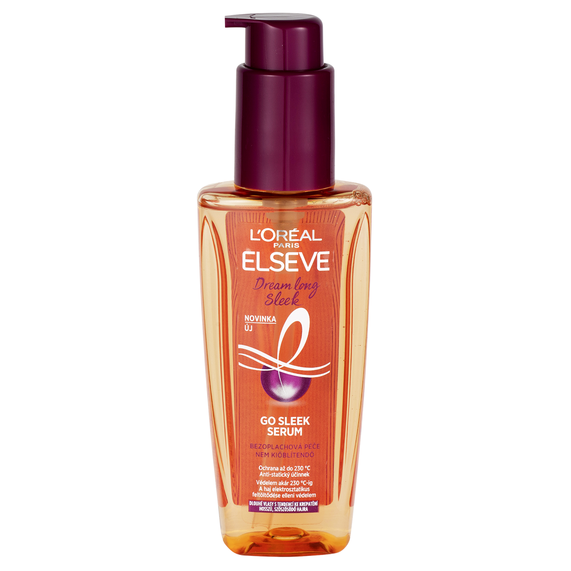 Fotografie L'Oréal Paris Elseve Dream Long Go Sleek Serum Bezoplachová péče 100 ml