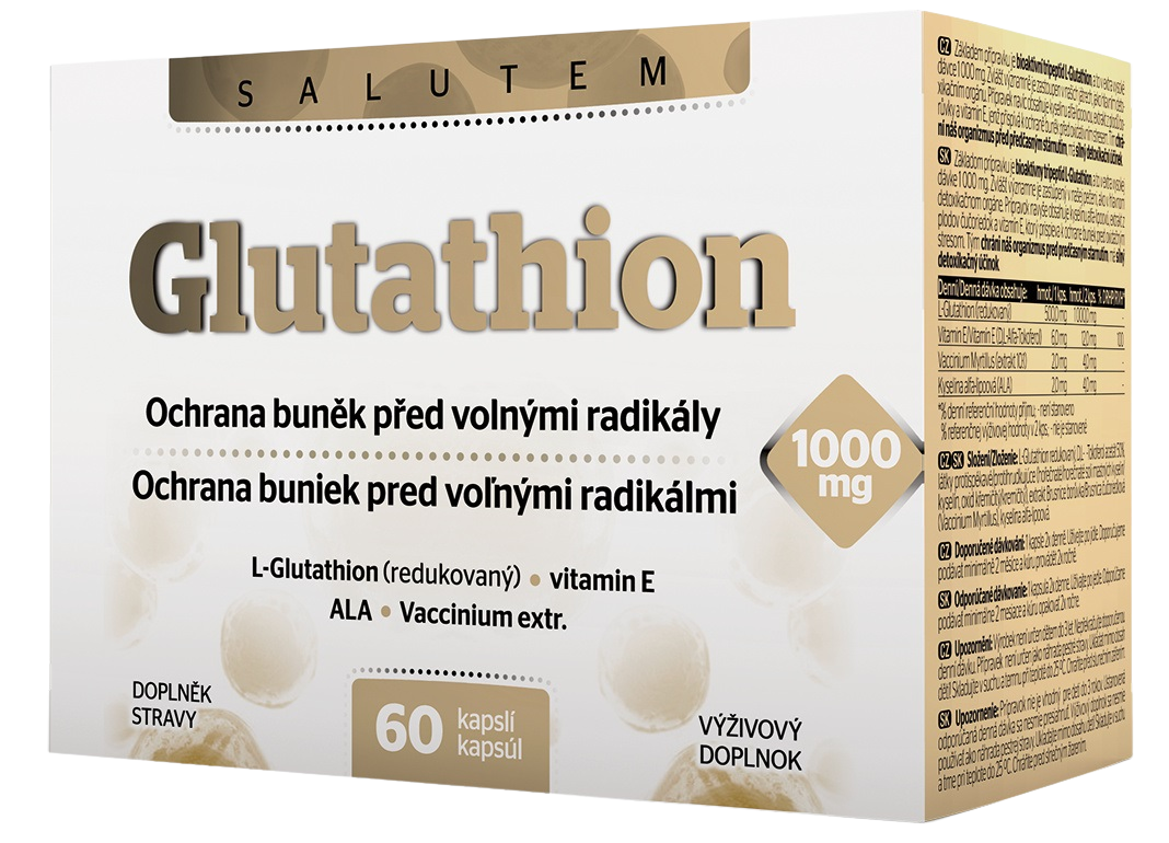 Fotografie Glutathion 1000mg cps.60 CZE+SLO+ENG