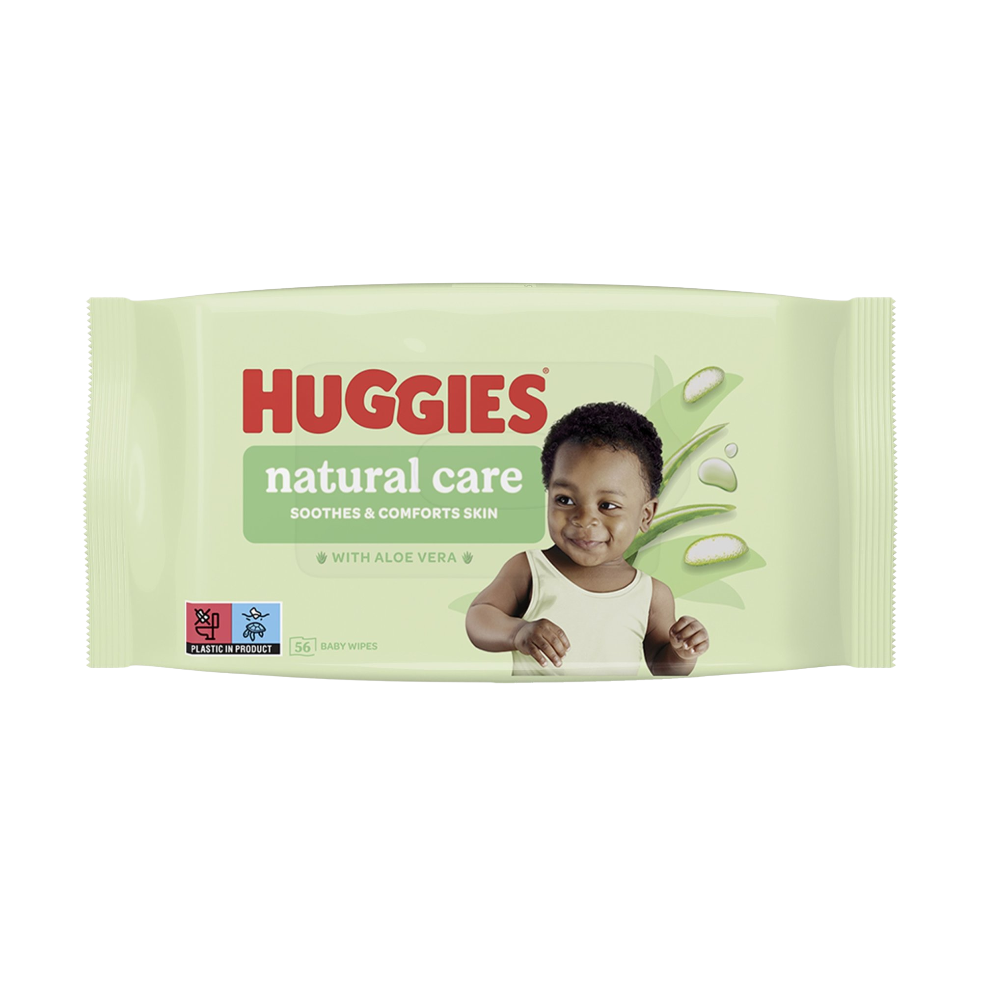HUGGIES® Natural Care single vlhčené ubrousky 56 ks