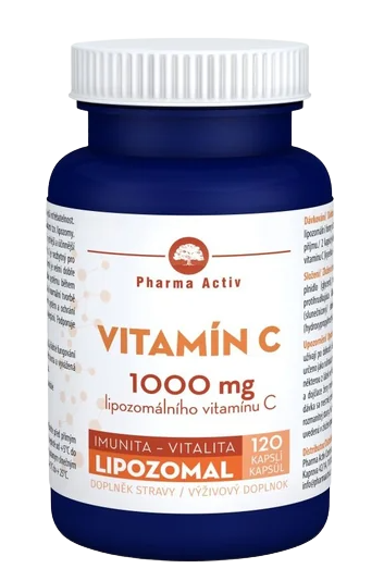 Fotografie PHARMA ACTIV Lipozomal Vitamín C 1000 mg 120 kapslí