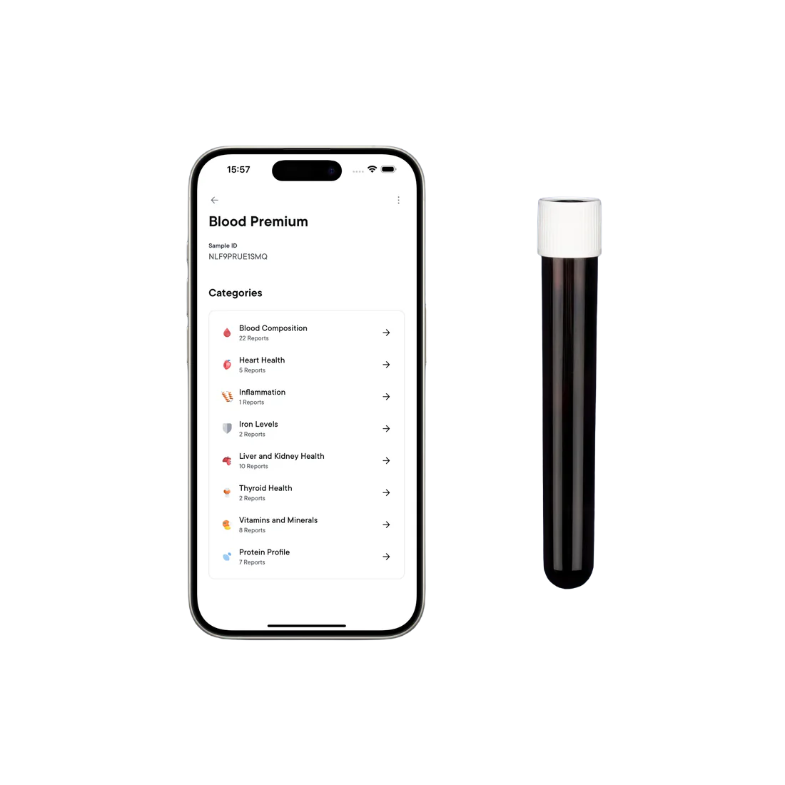 Fotografie MACROMO Premium Krevní test