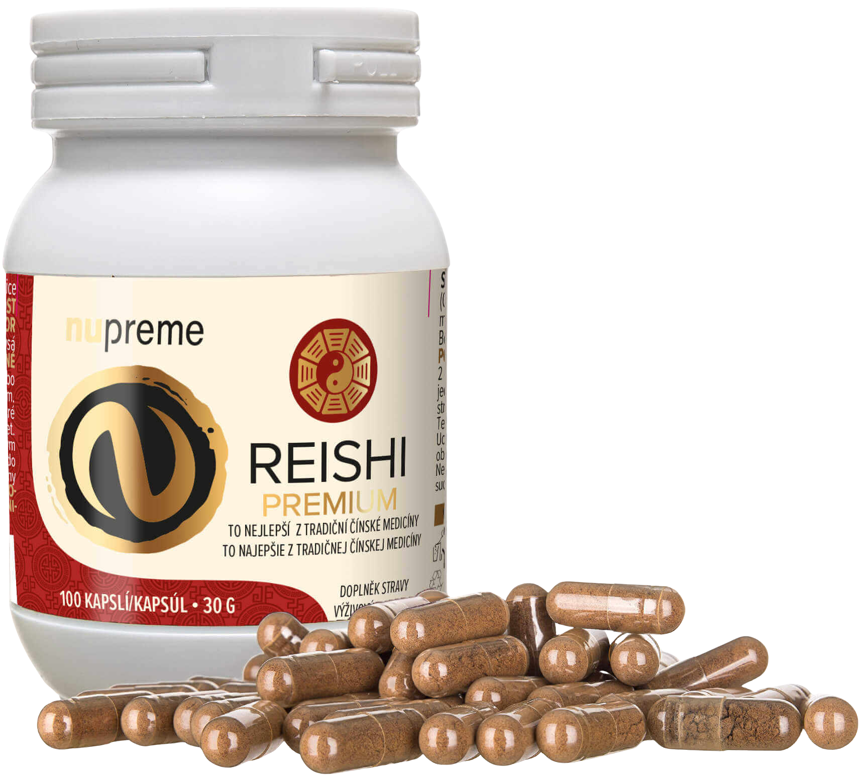 Fotografie NUPREME Reishi extract 100 kapslí