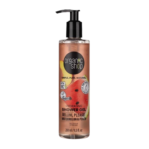 ORGANIC SHOP Hydratační sprchový gel Bellini, please! - Vodní meloun a broskev 280 ml