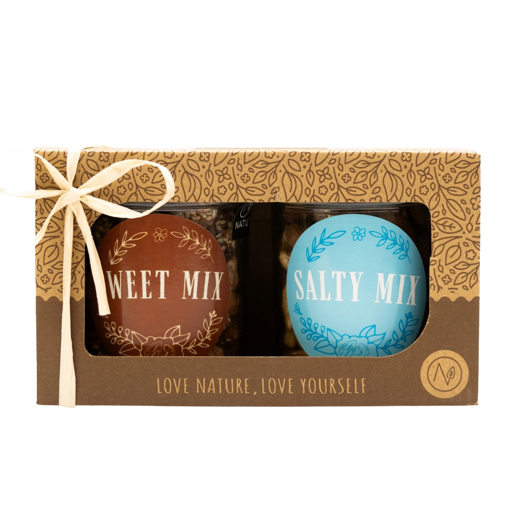 NATU Dárkový set Sweet & Salty 2x150 g