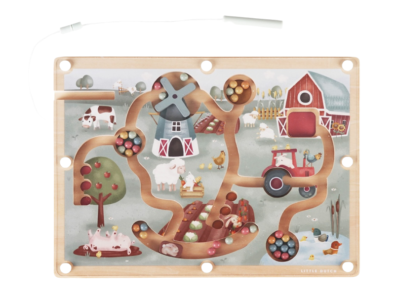 LITTLE DUTCH Magnetické bludiště Farma
