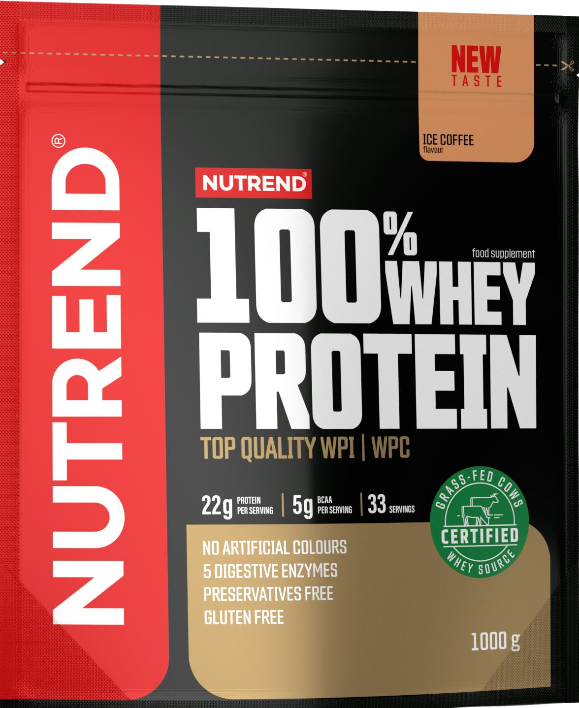 Fotografie Nutrend 100% Whey Protein ledová káva 1000 g