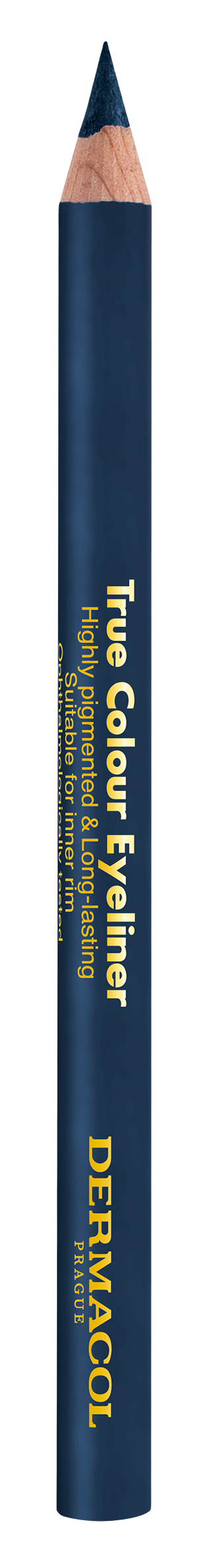 Fotografie DERMACOL True colour Dřevěná tužka na oči - Dark Blue 4 g
