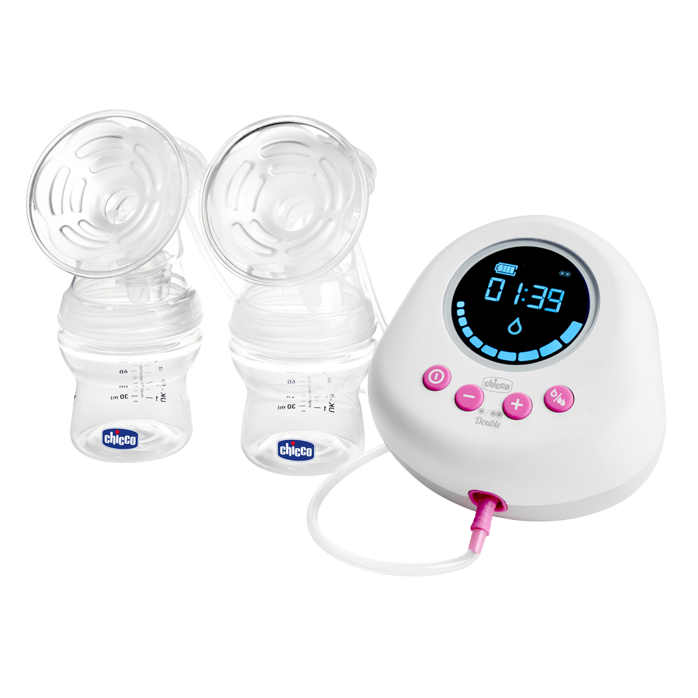 CHICCO Odsávačka mateřského mléka duo elektrická Double pink