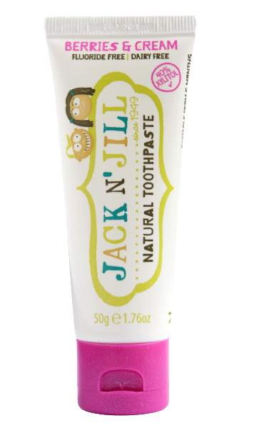 Fotografie Jack n' Jill Přírodní měsíčková zubní pasta Organic Lesní plody 50 g