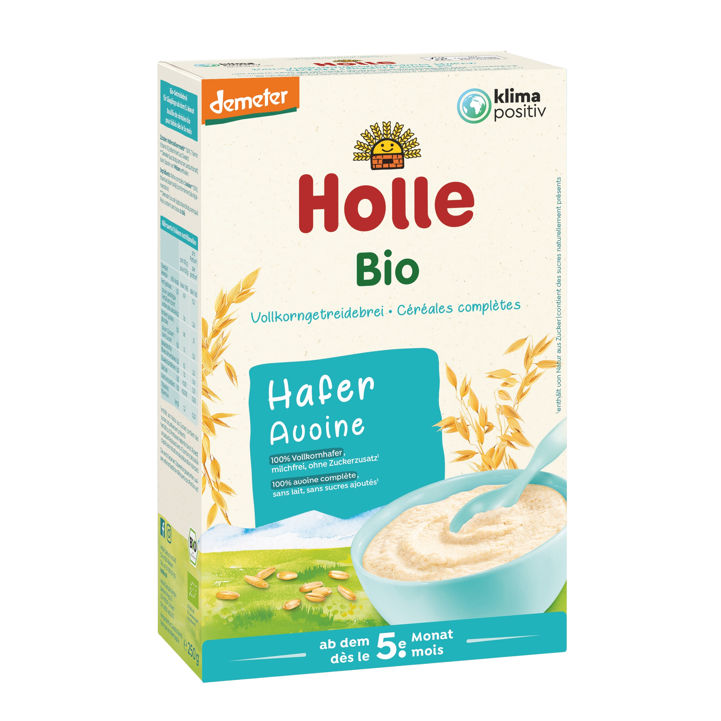 Holle Bielka kaša z ovsených vločiek 250 g