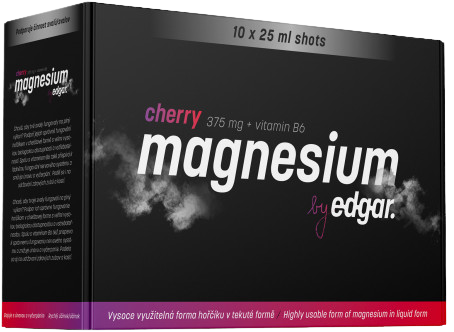 EDGAR Magnesium shot, třešeň 10 x 25 ml