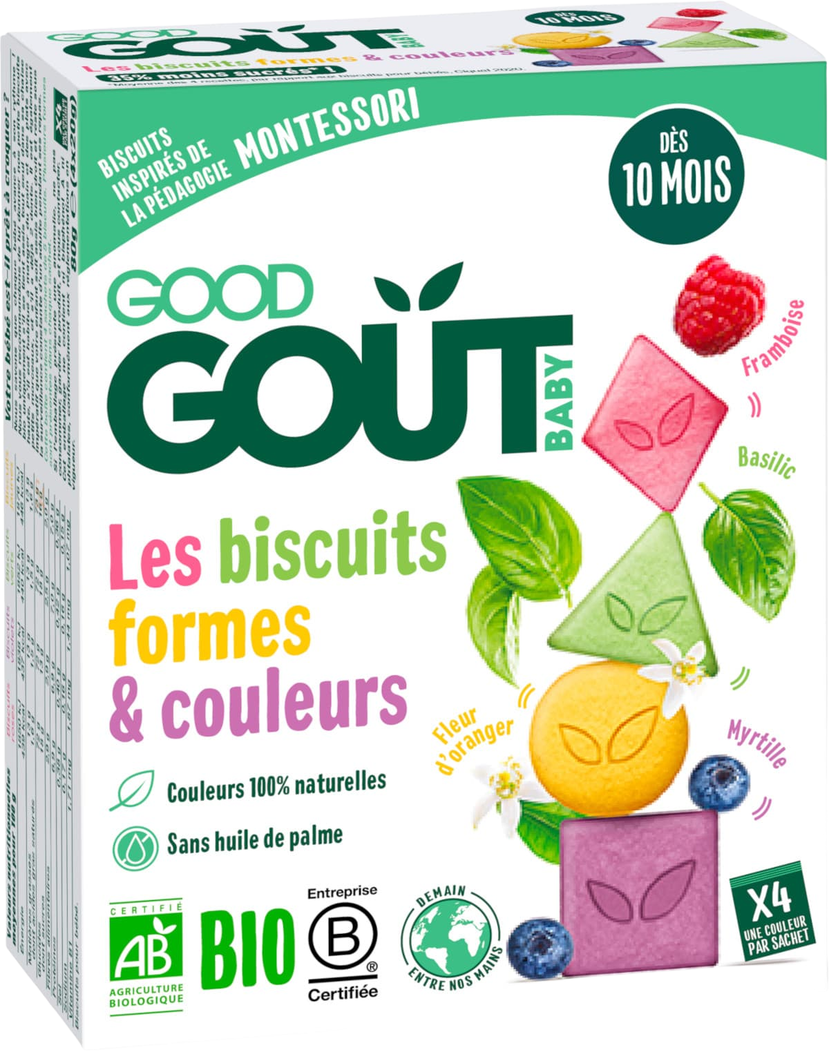 GOOD GOUT BIO Sušienky farby & tvary 80 g
