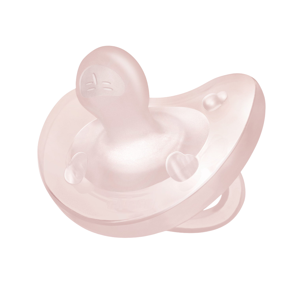 CHICCO Dudlík Physio celosilikonový 0-6m holka