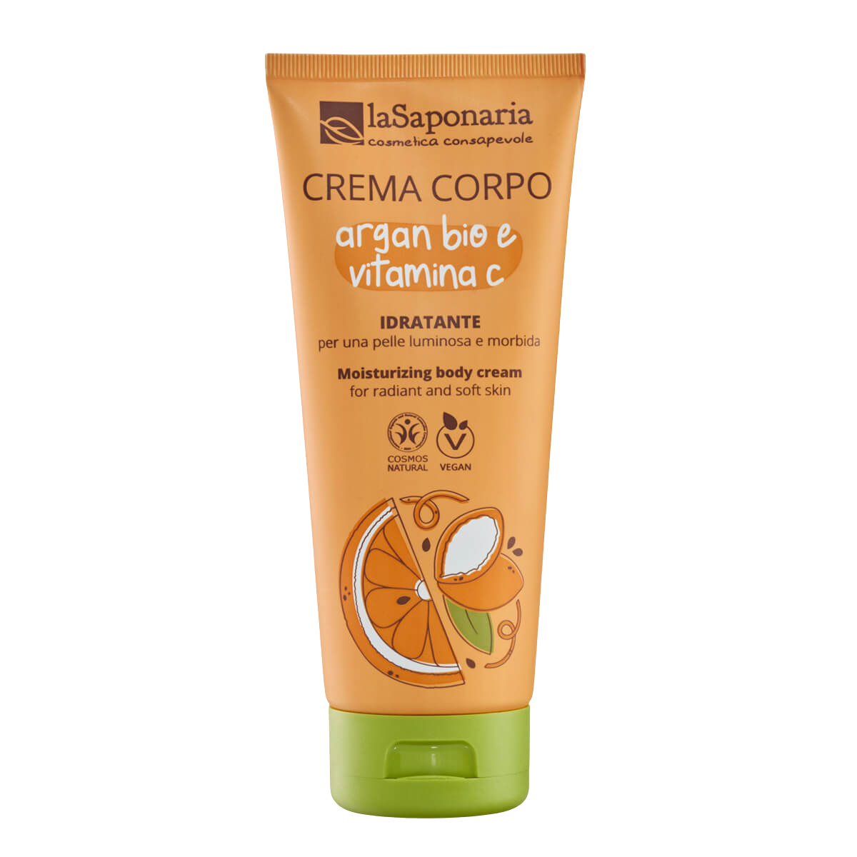 Fotografie LASAPONARIA Hydratační tělový krém s BIO arganem a vit. C 200 ml