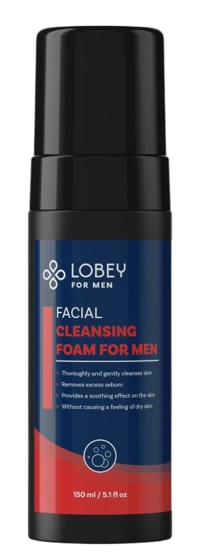 LOBEY Čisticí pěna na obličej pro muže 150 ml