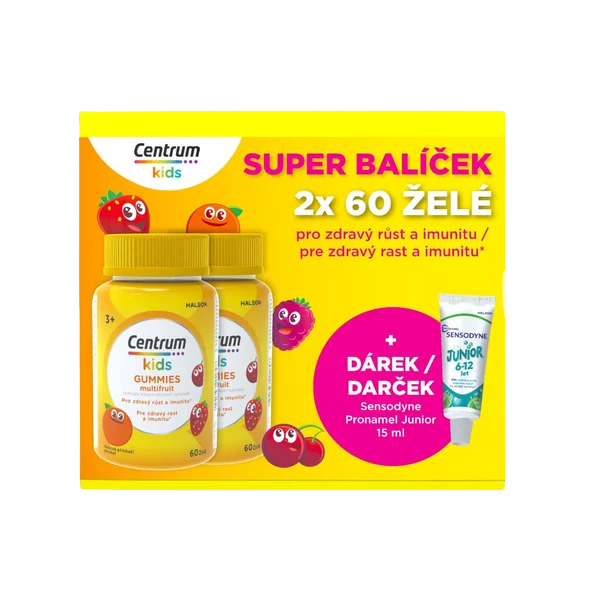 CENTRUM Gummies multifruit 2 x 60 ks