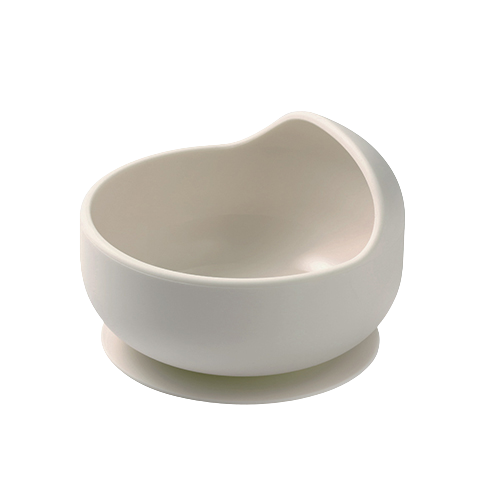 BABYONO Miska silikonová s přísavkou - beige 6m+